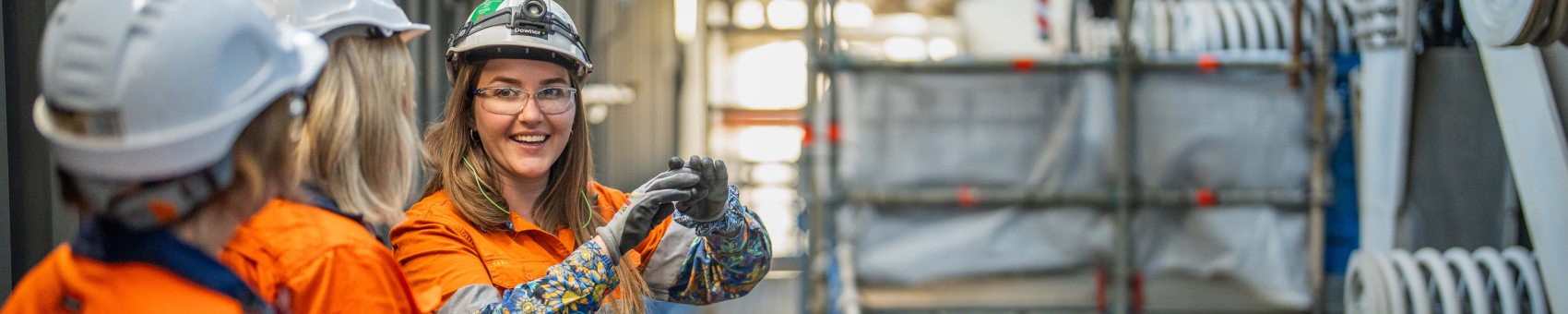 인프라에 종사하는 여성